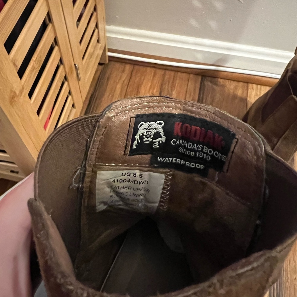 Kodiak Canada Boots Waterproof Leather Suede Women’s Boots Brown size 8.5 - Picture 4 of 4